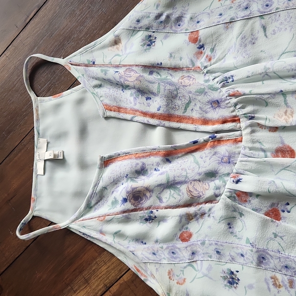 Joie XS silk floral sleeveless blouse - Picture 4 of 7